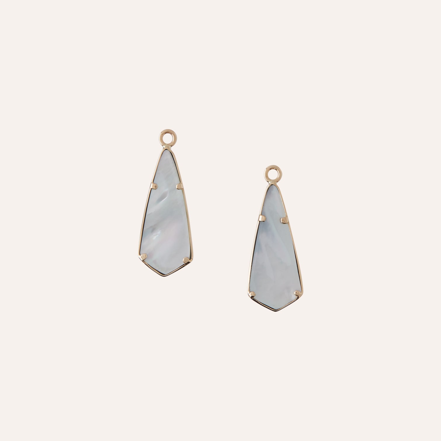 14K Blue Violane Long Prism Drops