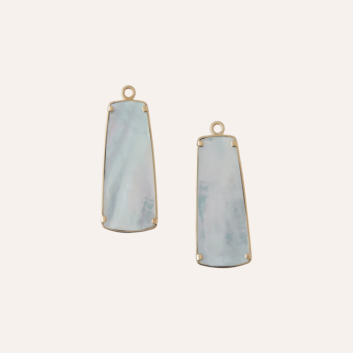 14K Bluebird Azurite Trapezoid Drops