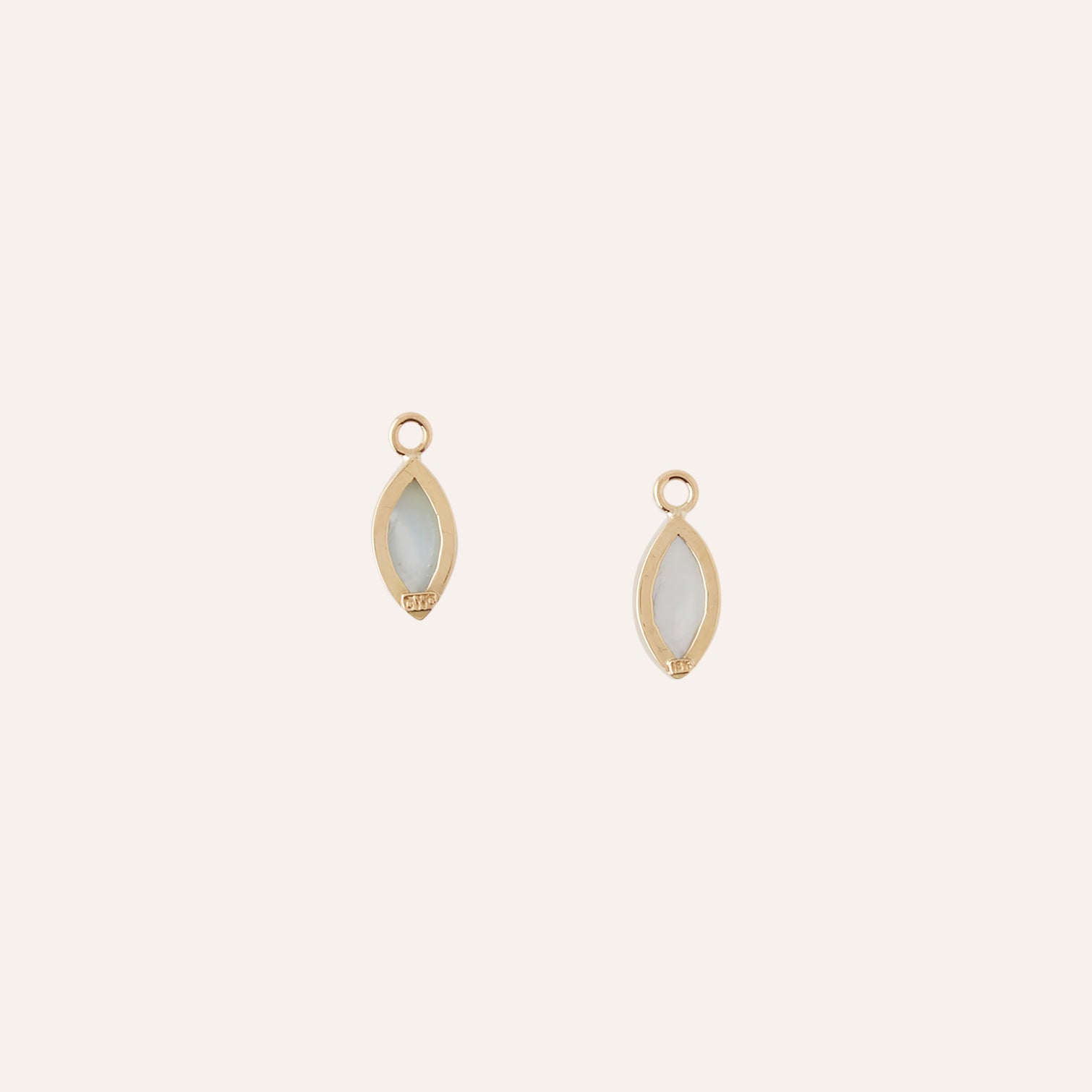 18K Candy Blue Aquamarine with Diamond Earring Drops