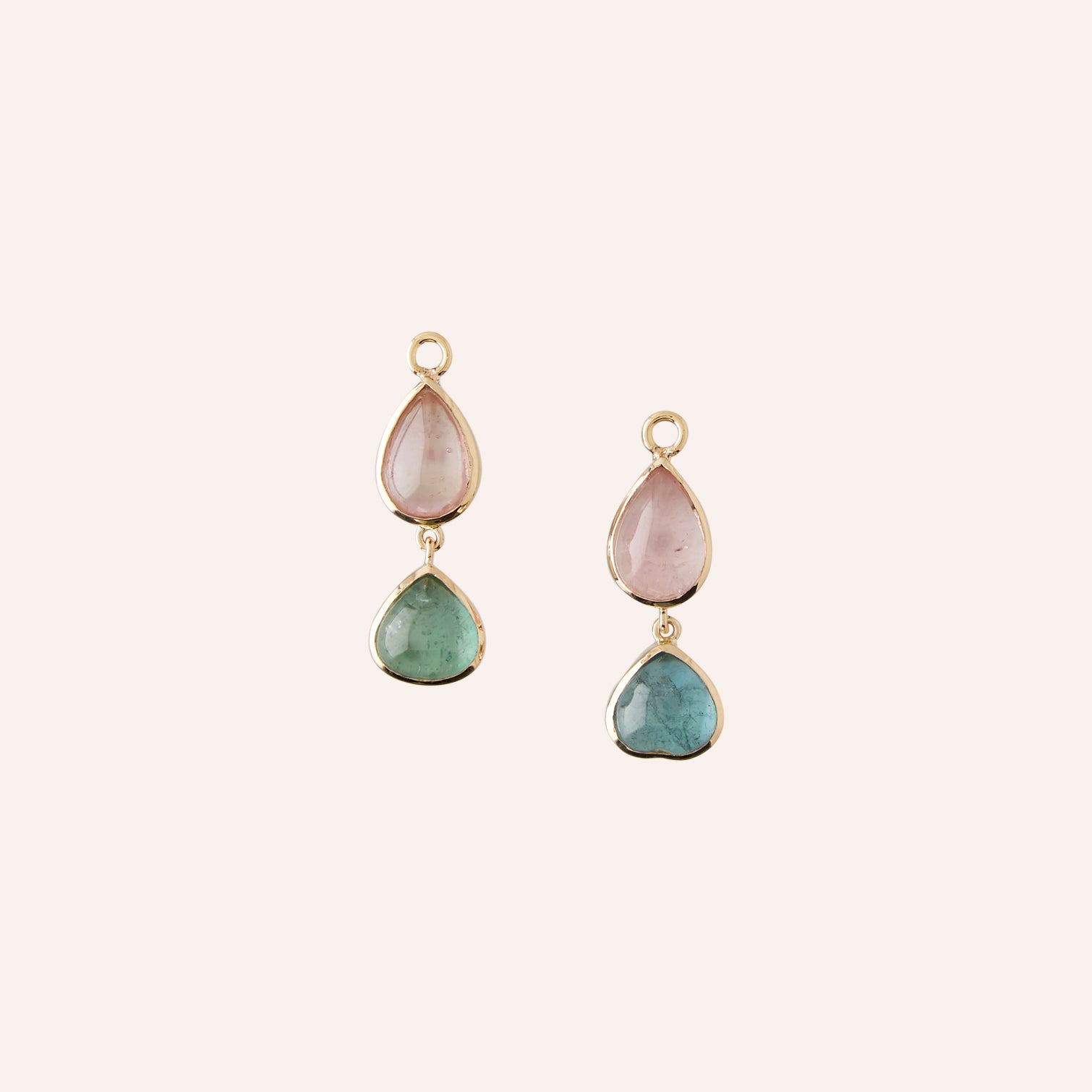 18K Multicolor Tourmaline Duet Drops