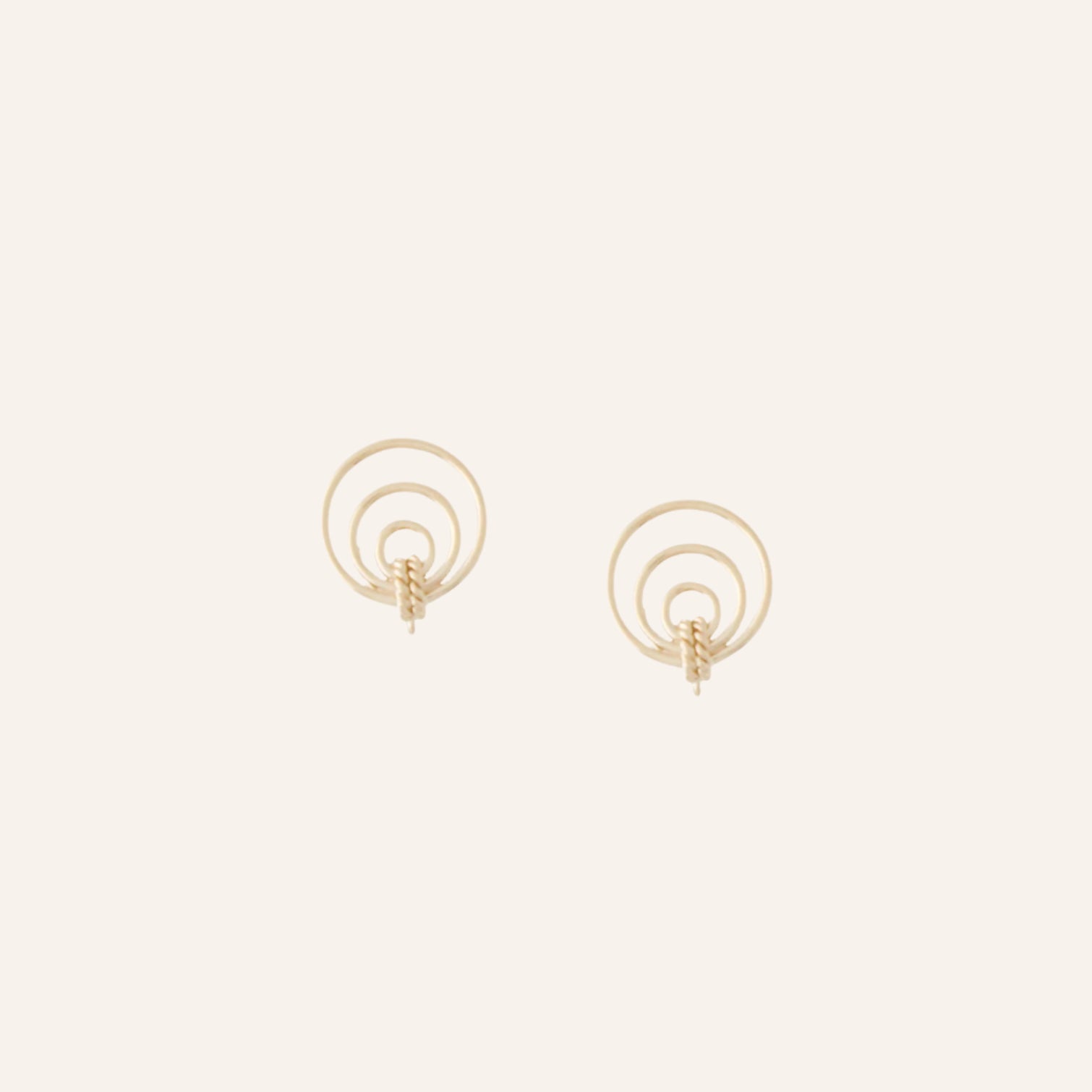 14K Mini Orbit Earrings