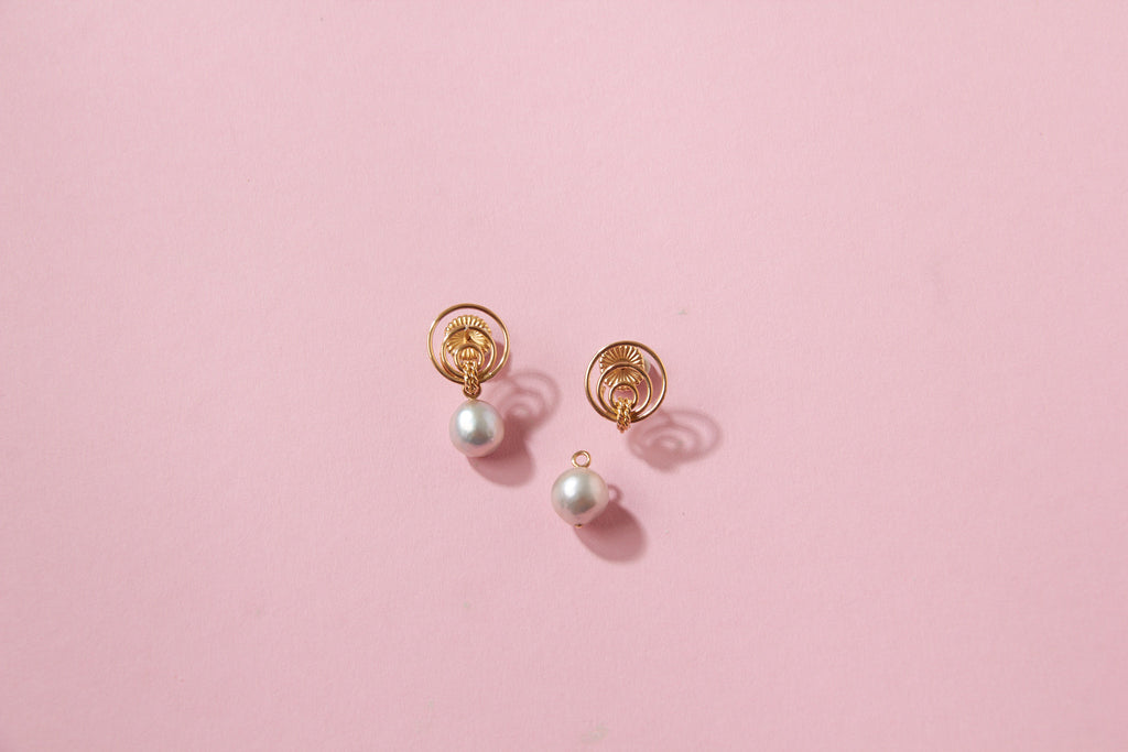 14K Orbit Earrings