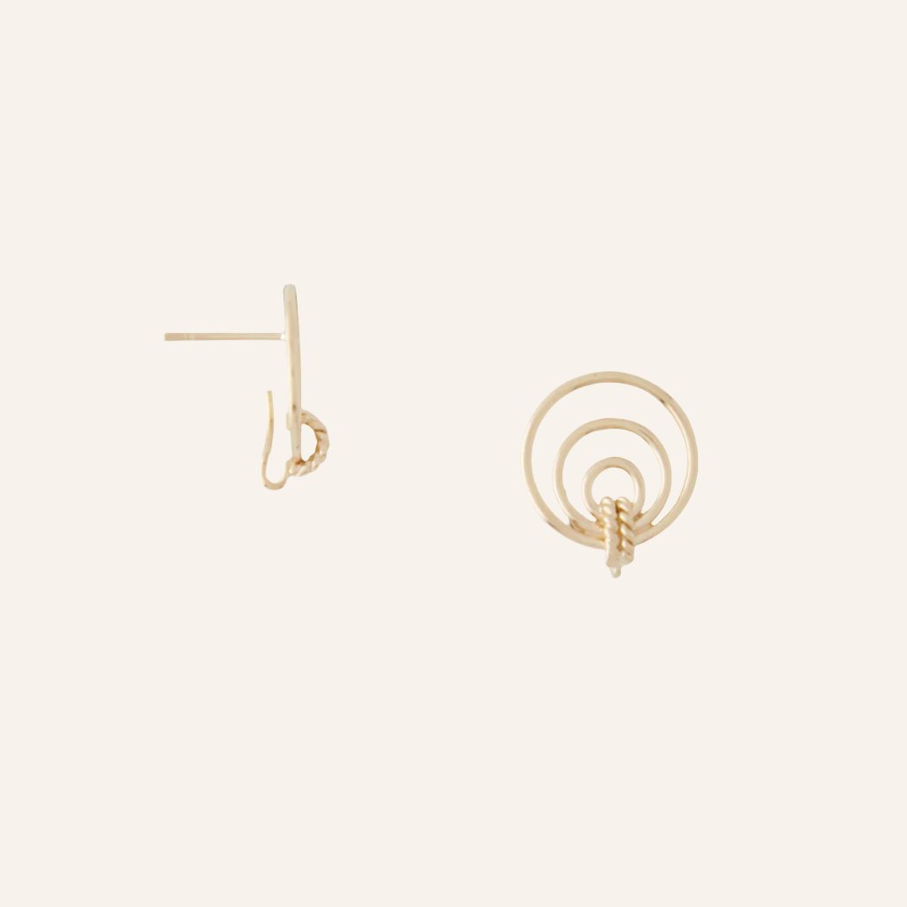 14K Orbit Earrings