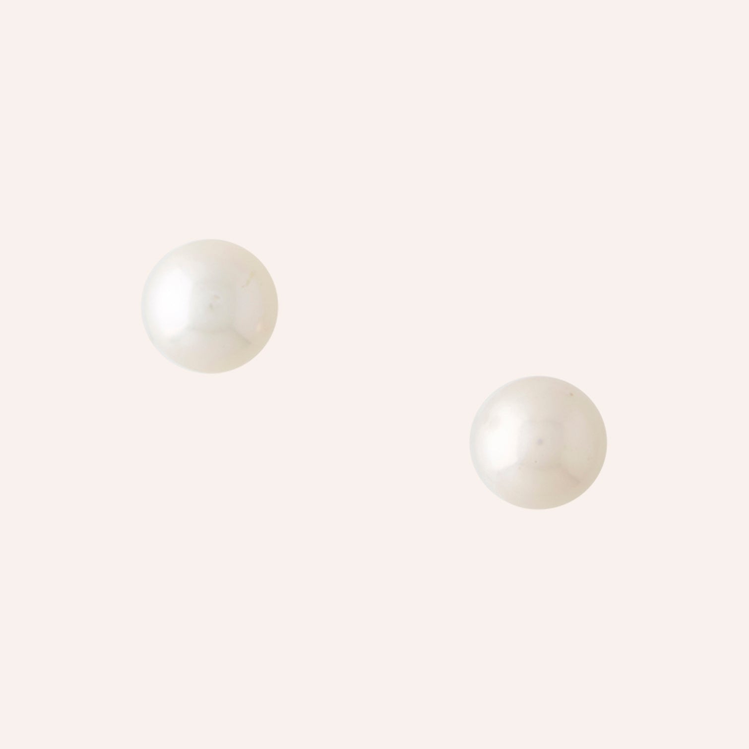Freshwater White Round 10mm Pearl Earrings