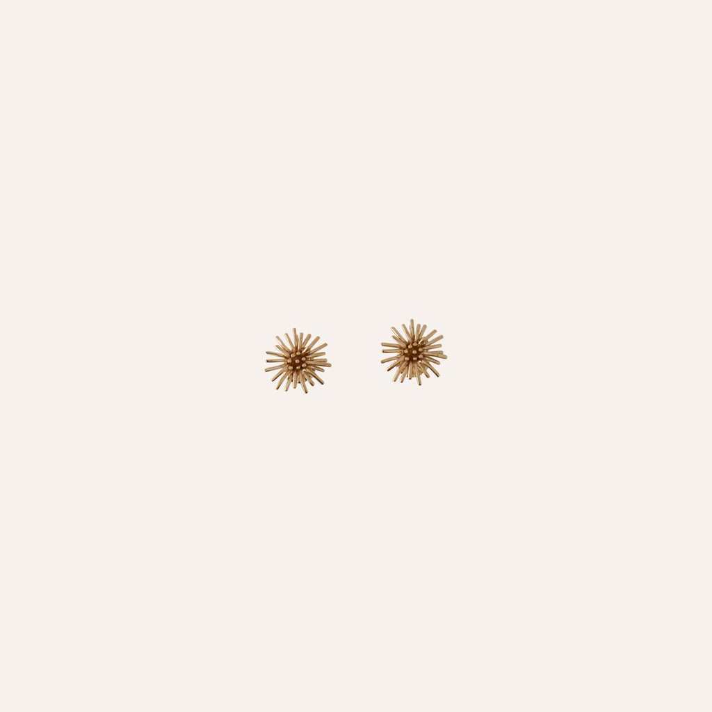 14K Small Burst Earring
