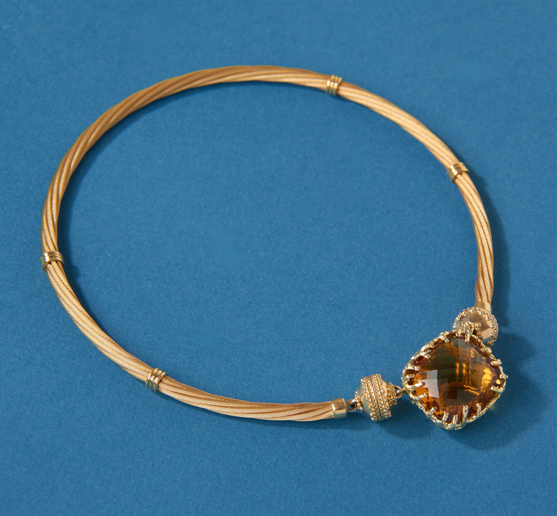 18K Seaside Citrine Centerpiece