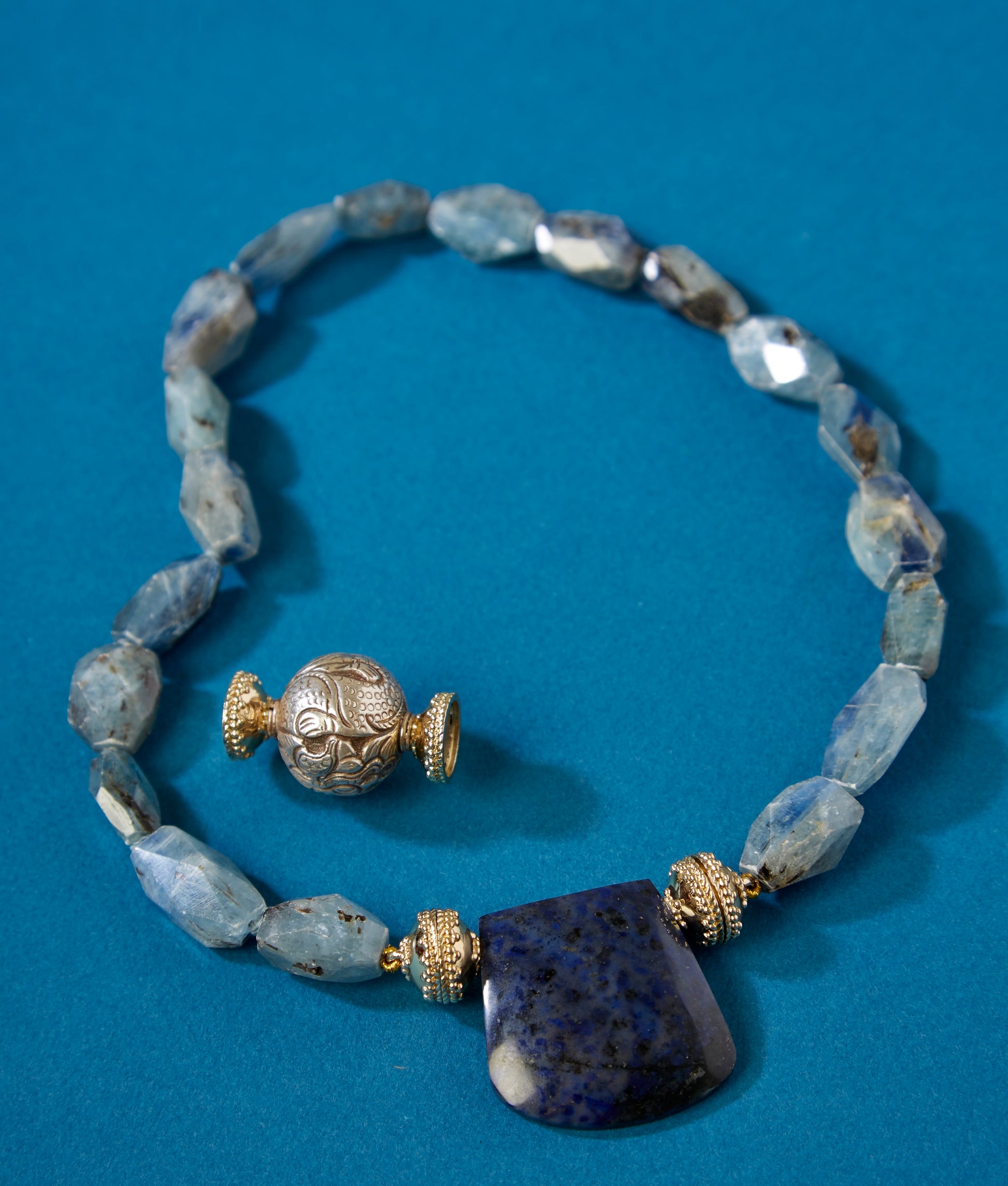 Nancy Blue Green Kyanite Necklace
