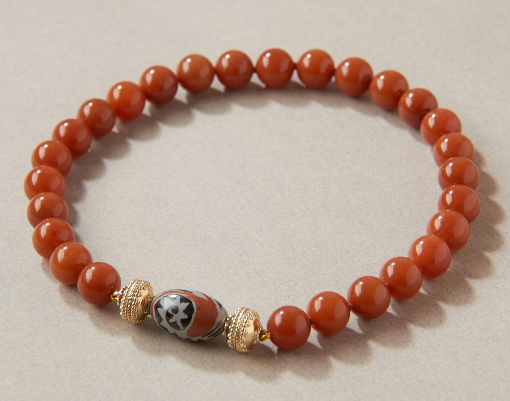 Victoire 14mm Red Aventurine Necklace