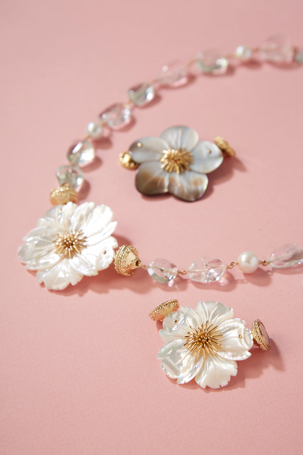 Small White Pearl Wildflower Centerpiece