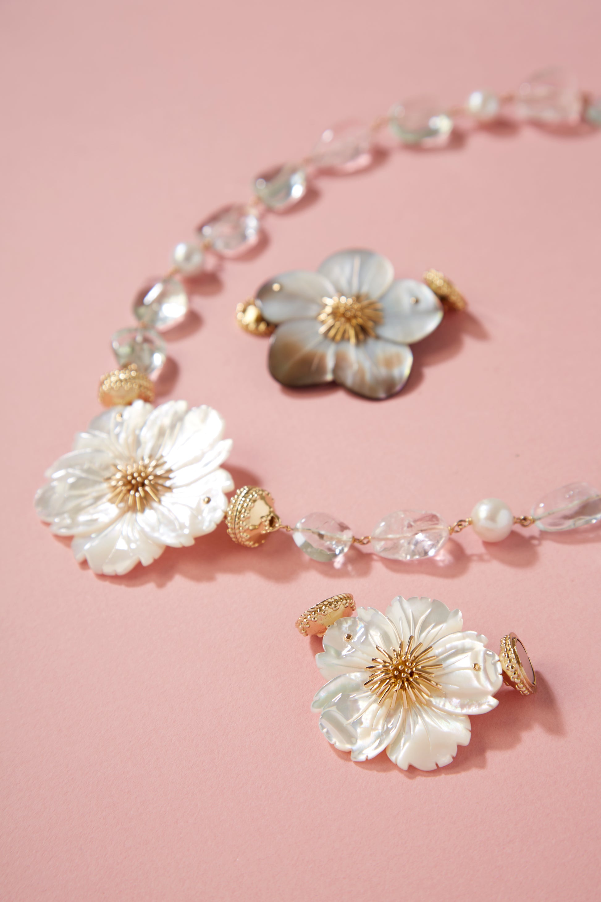 Small White Pearl Wildflower Centerpiece