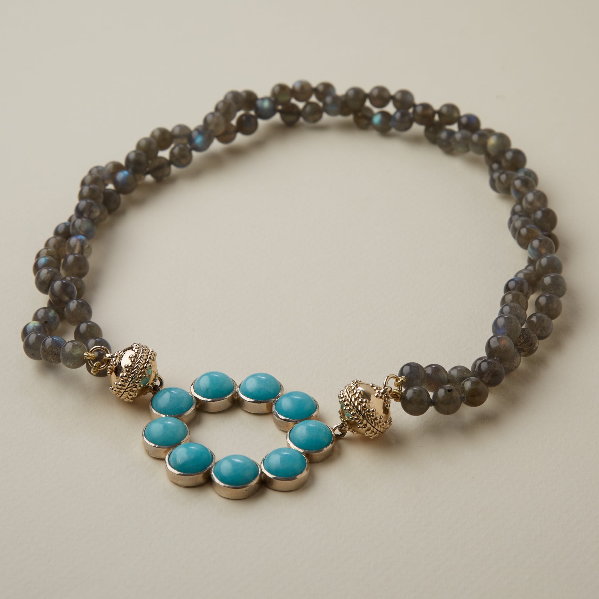 Victoire 7mm Labradorite Double-Strand Necklace