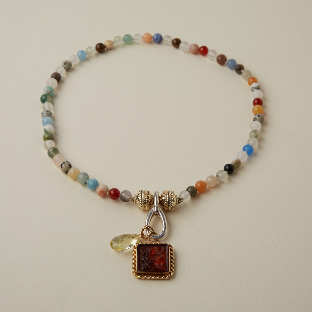 14K Nancy Citrine Charm