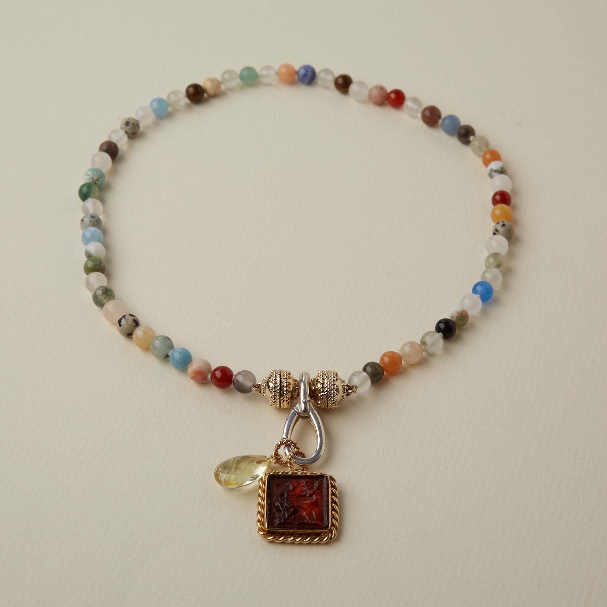 14K Nancy Citrine Charm