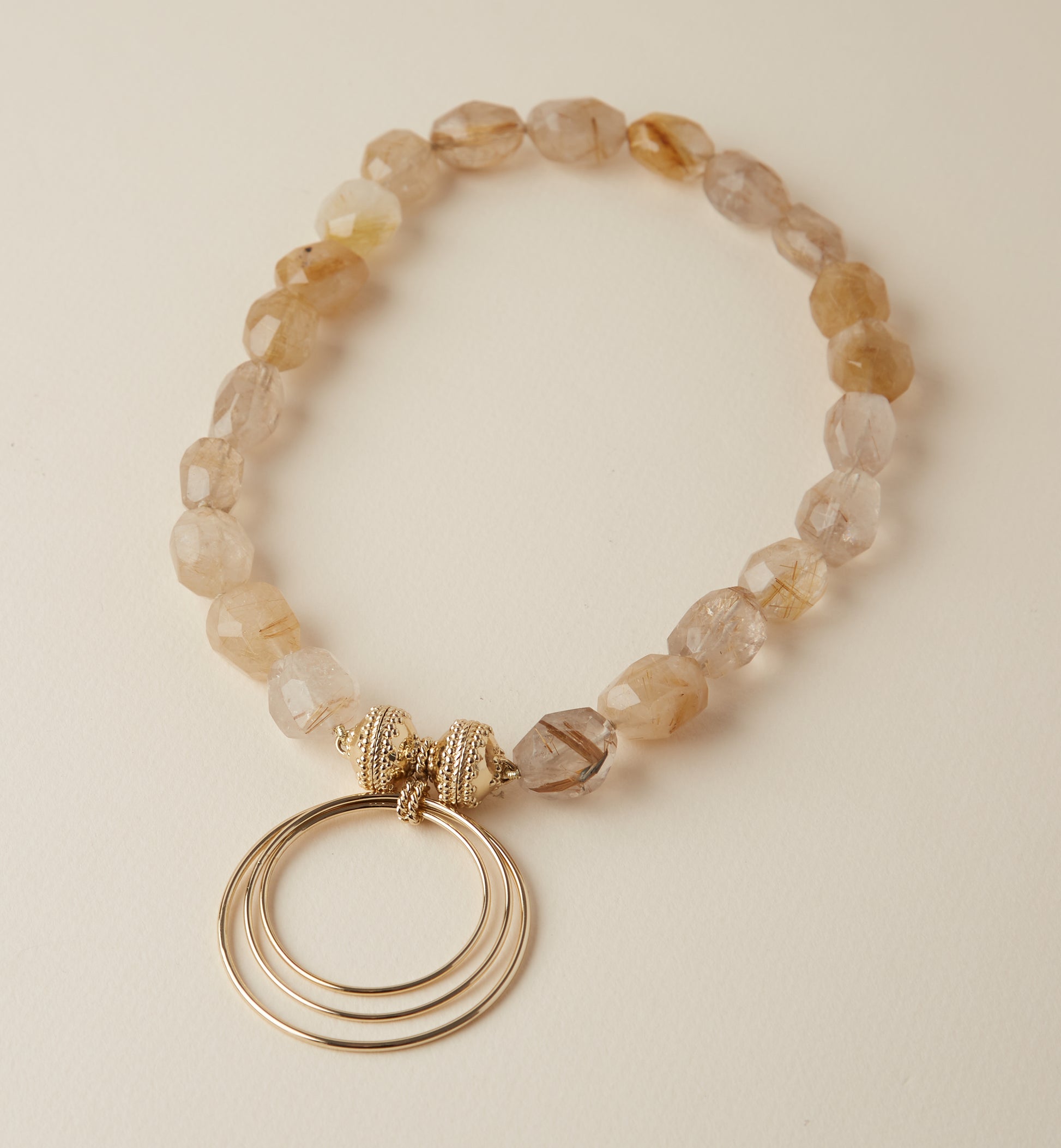 Nancy Rutilated Quartz Necklace