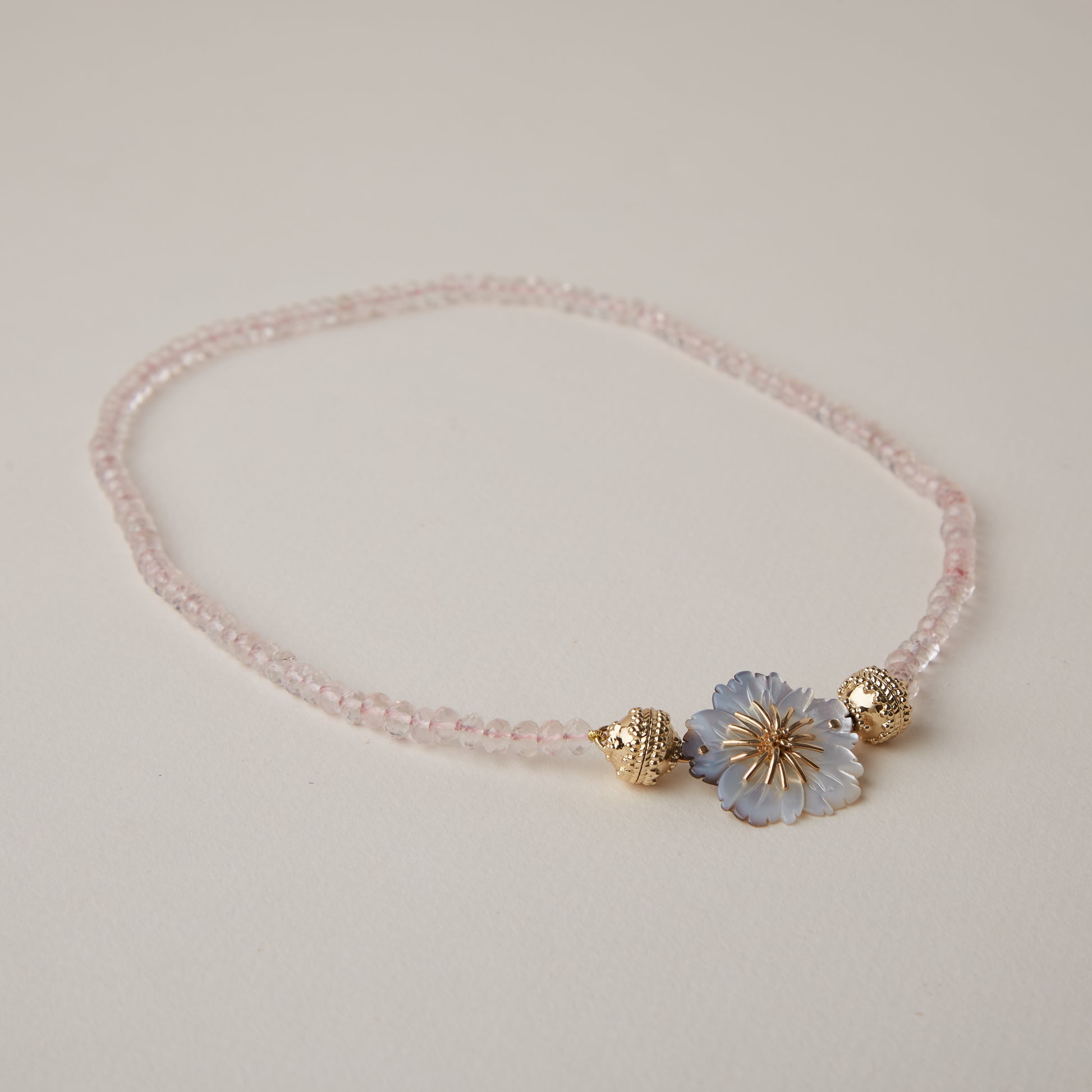 Rose Quartz Mini Necklace