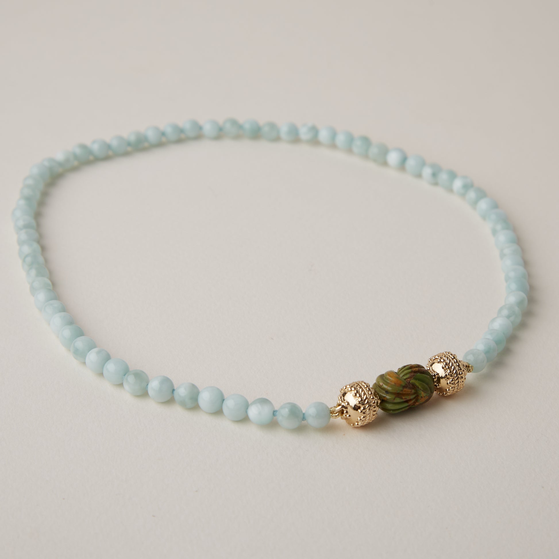 Victoire 6mm Jade Mini Necklace