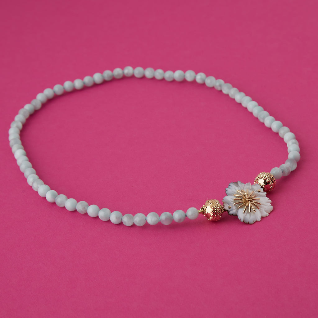 Victoire 6mm Jade Mini Necklace