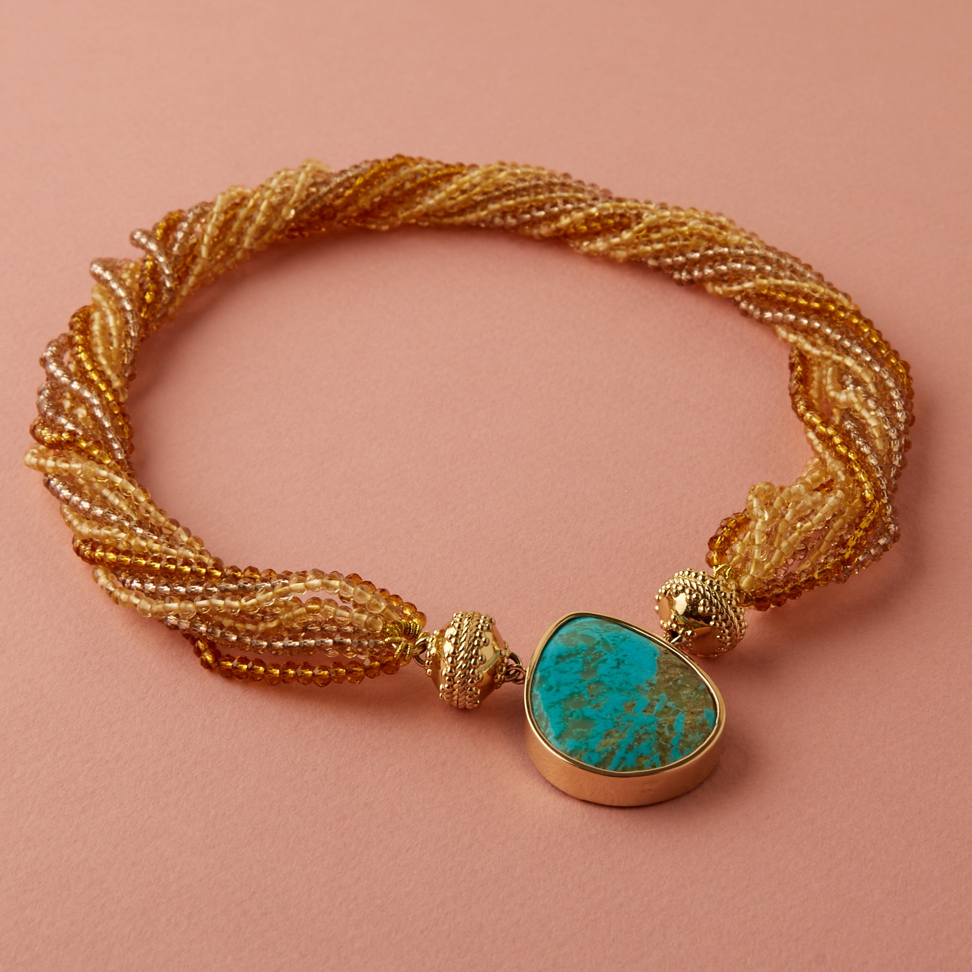 Multi-Color 'Harvest Moon' Multi-Strand Necklace