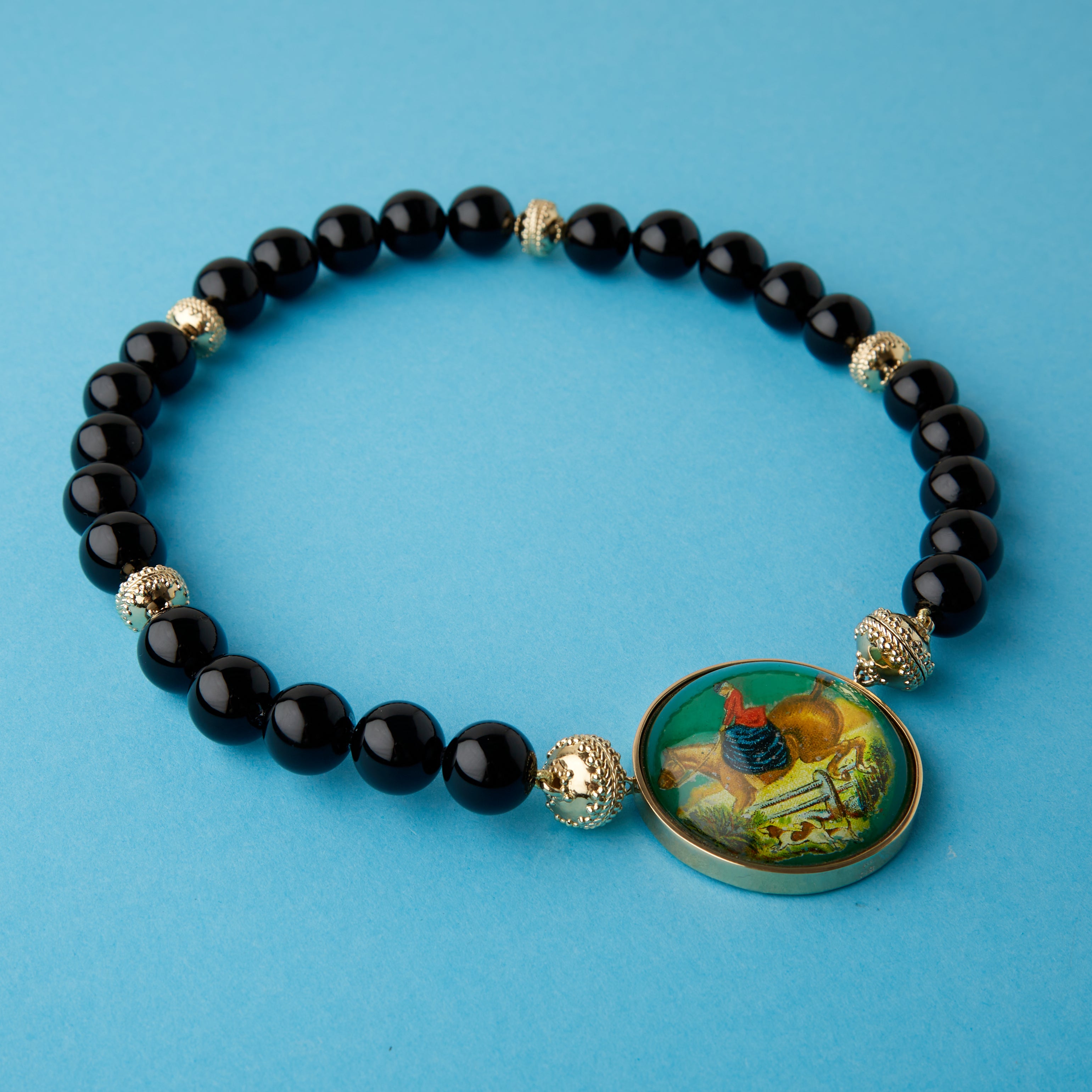 Victoire 14mm Black Onyx Signature Necklace