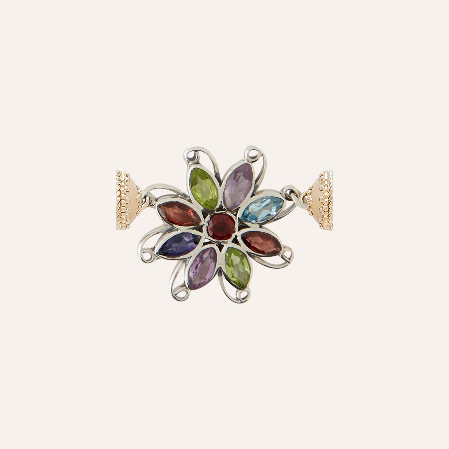 Multi-Stone Floral Swirl Mini Centerpiece