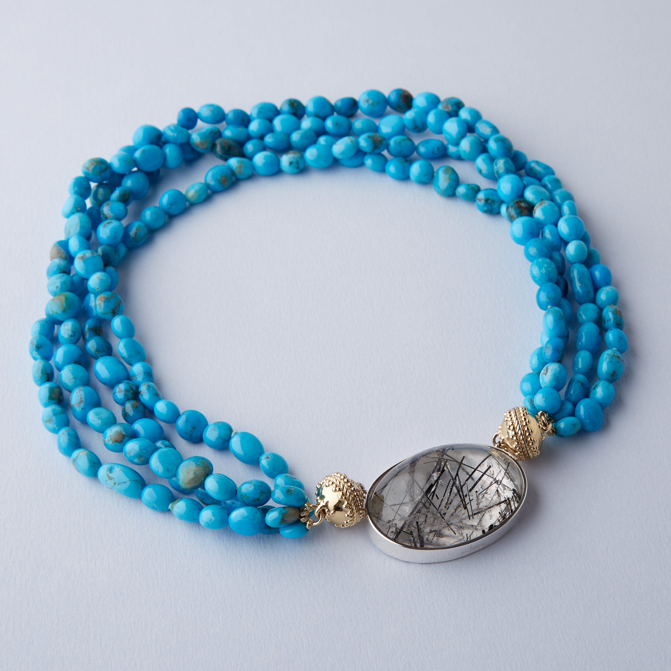 Helen Kingman Turquoise Multi-Strand Necklace