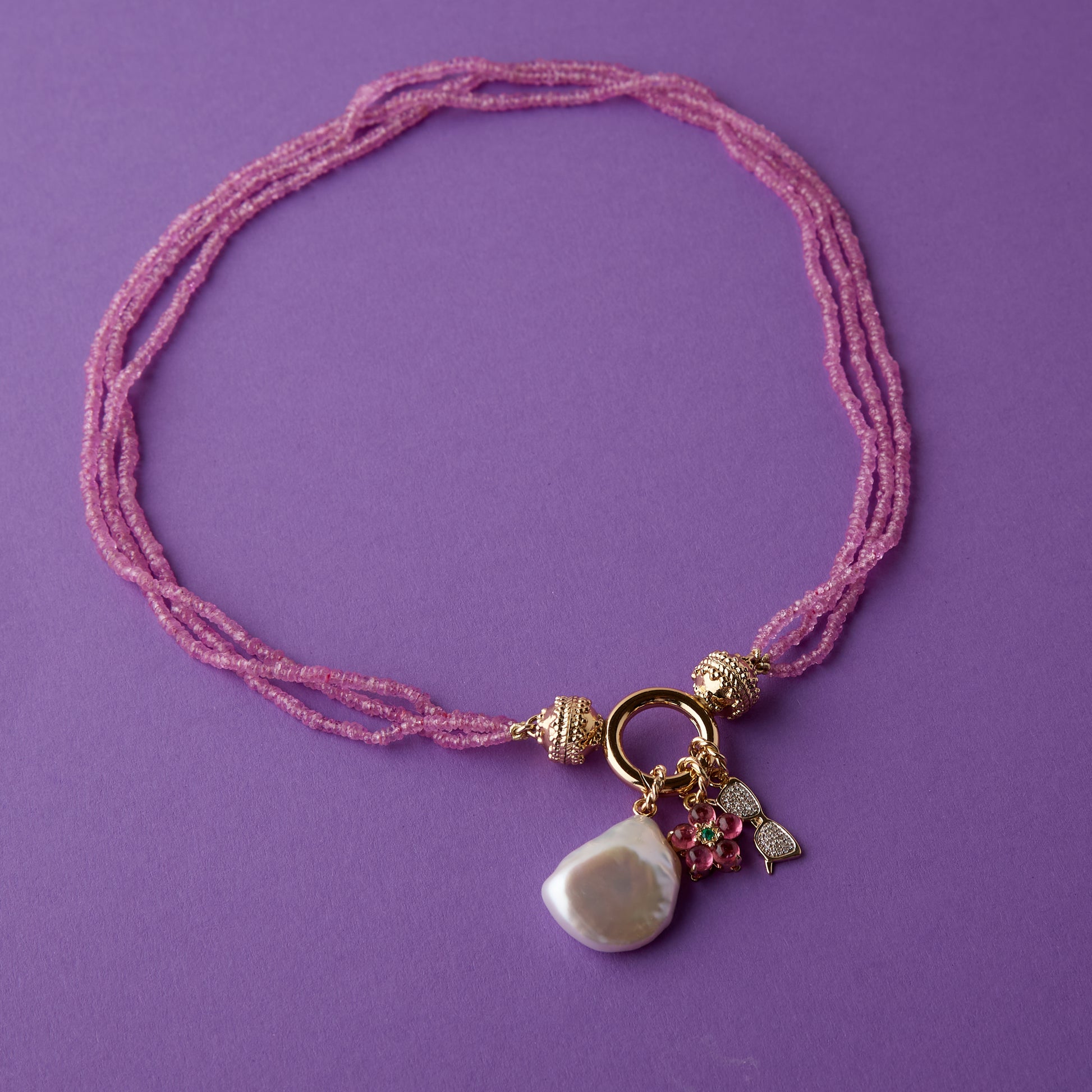 14K Diamond Shades Charm