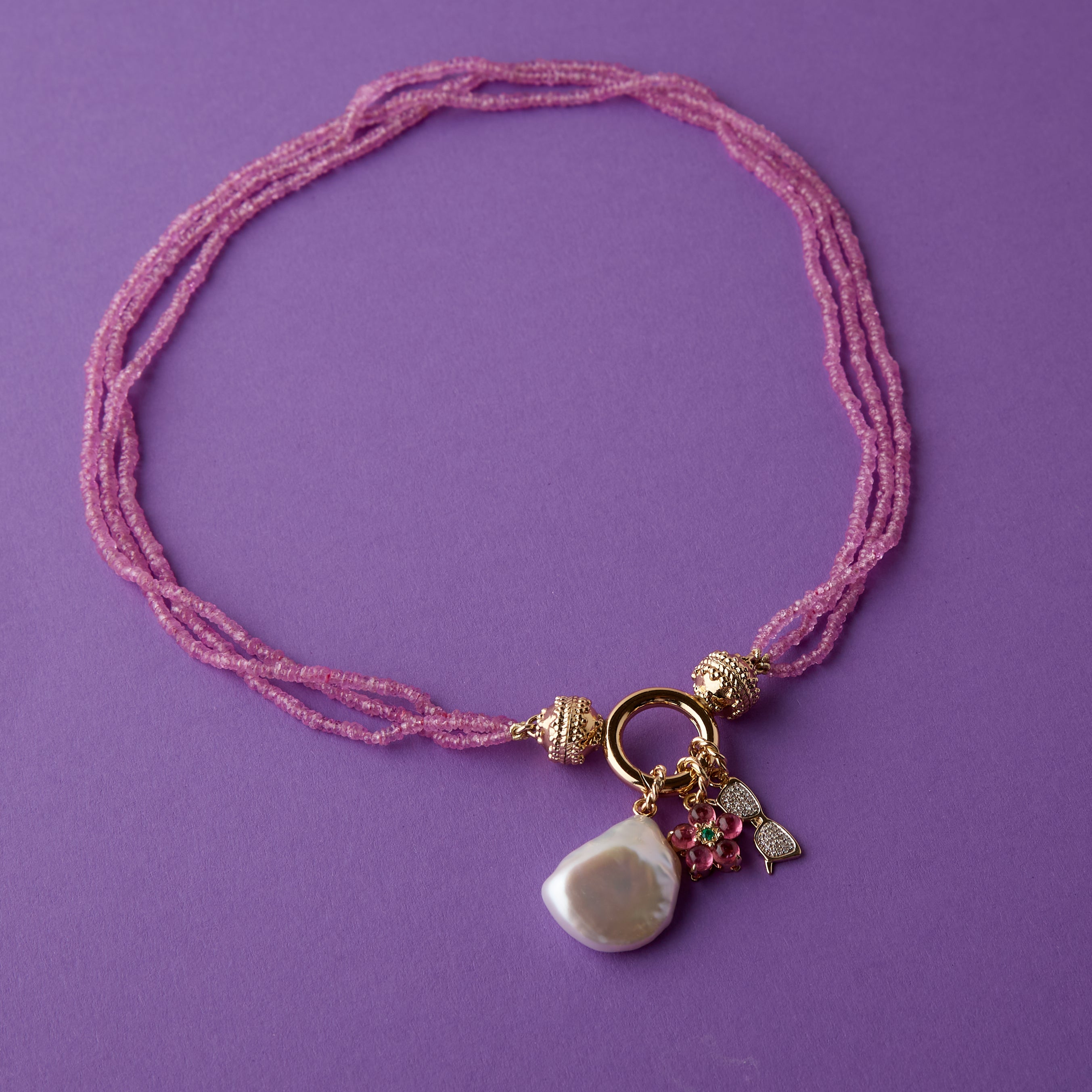 14K Diamond Shades Charm