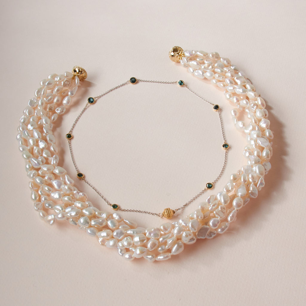18K Micro Celestial Tourmaline Necklace
