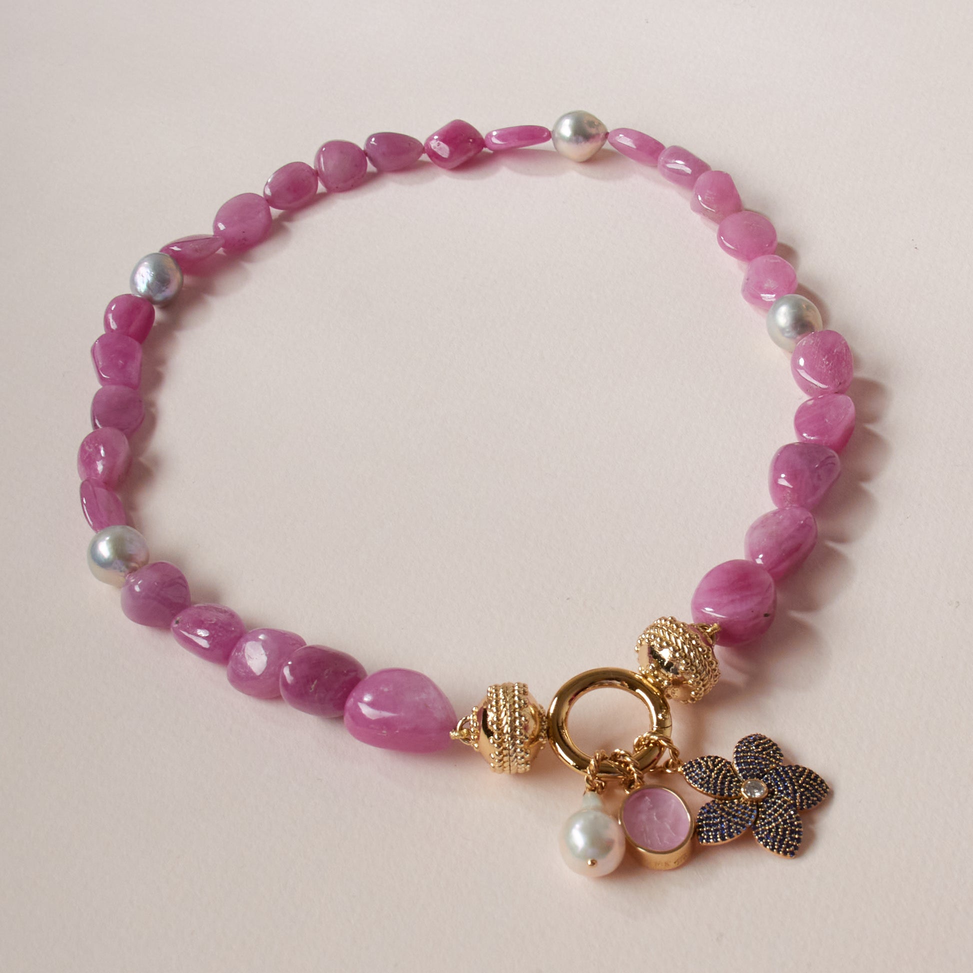 The Poet Blush Pink Chiara Glass Charm