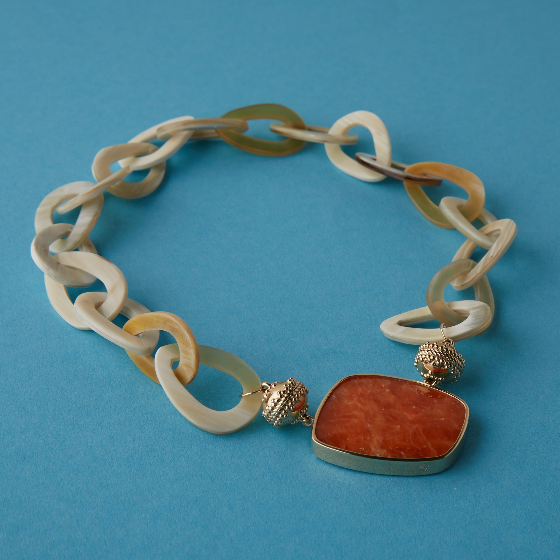 Oblong Orange Calcite Centerpiece