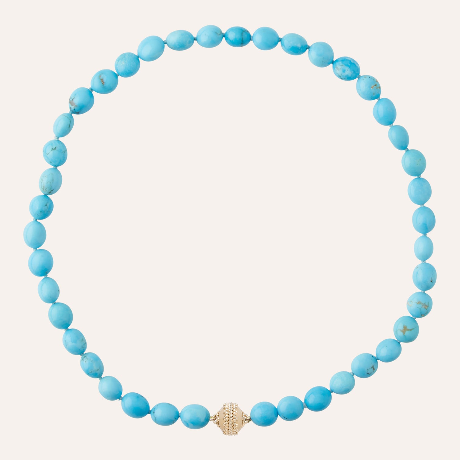 Kingman Turquoise Nugget Mini Necklace
