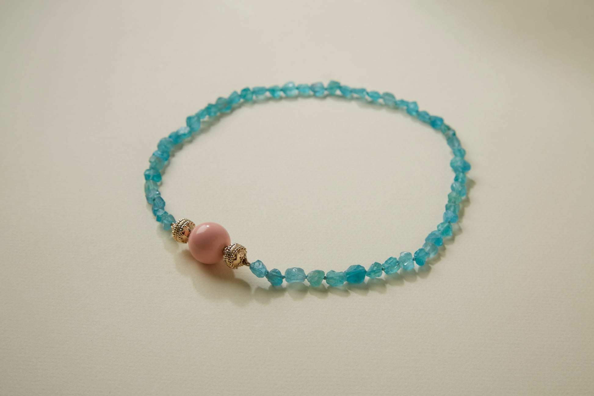 Blue Apatite Chip Mini Necklace