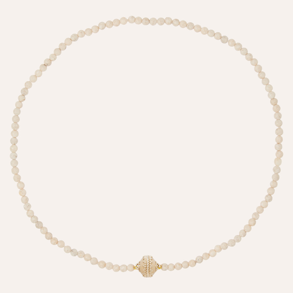 Victoire 4mm River Fossil Mini Necklace