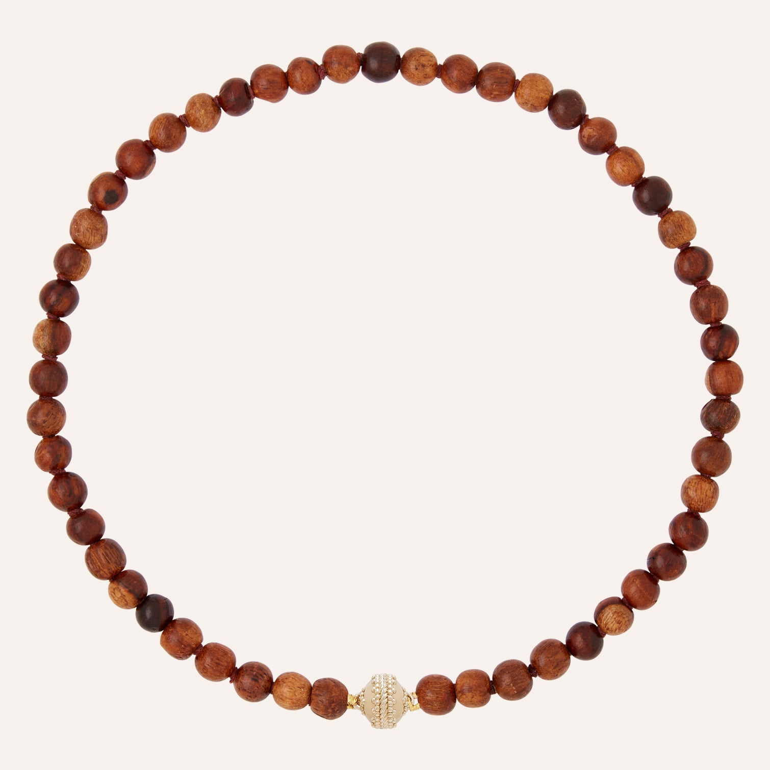 Victoire 8mm Teakwood Mini Necklace
