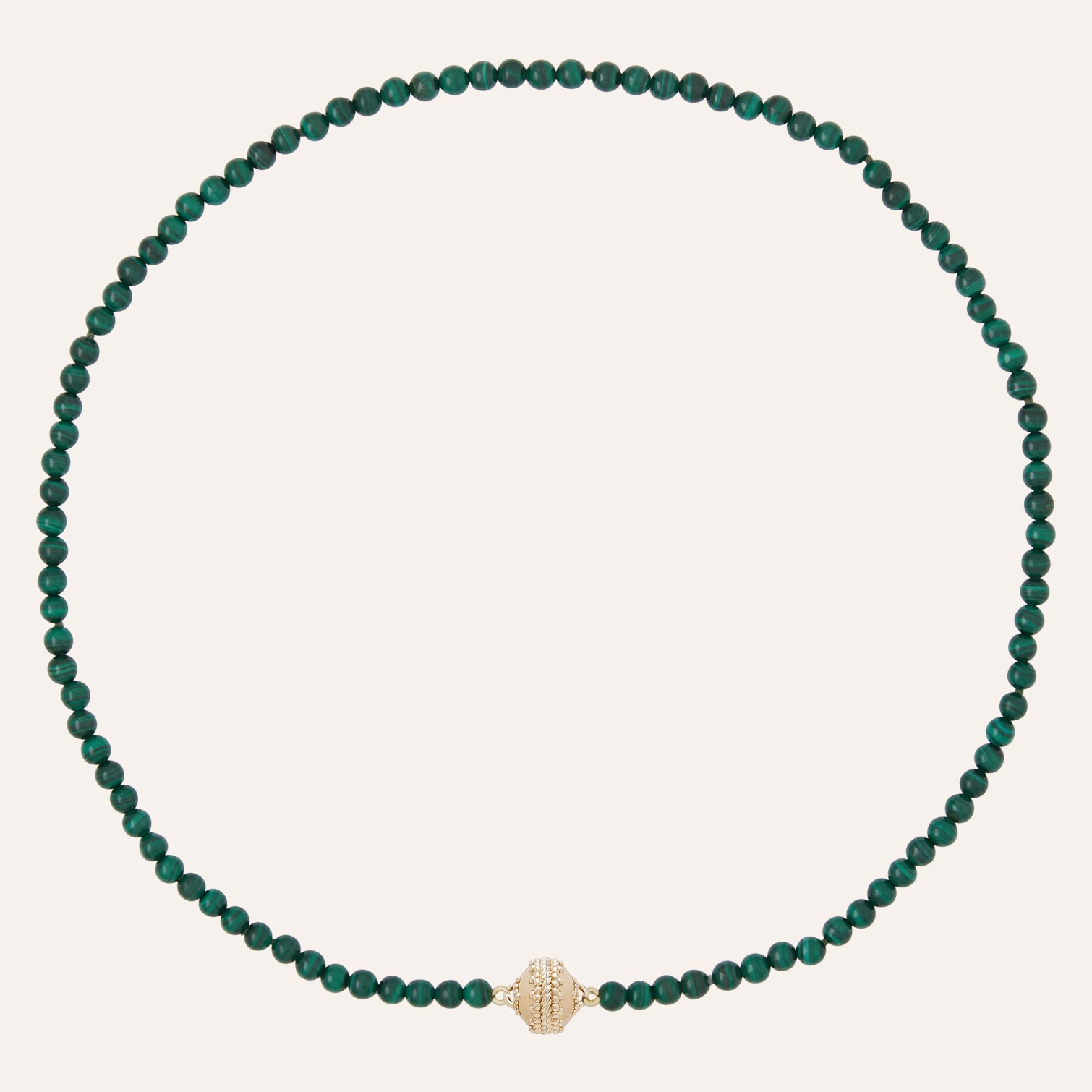 Victoire 4mm Malachite Mini Necklace