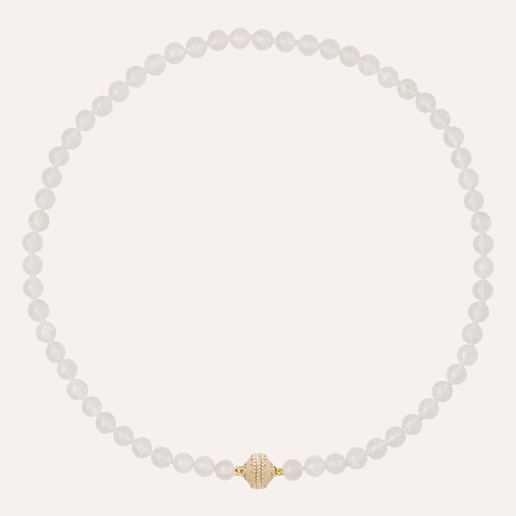 Victoire 5mm Rock Crystal Mini Necklace
