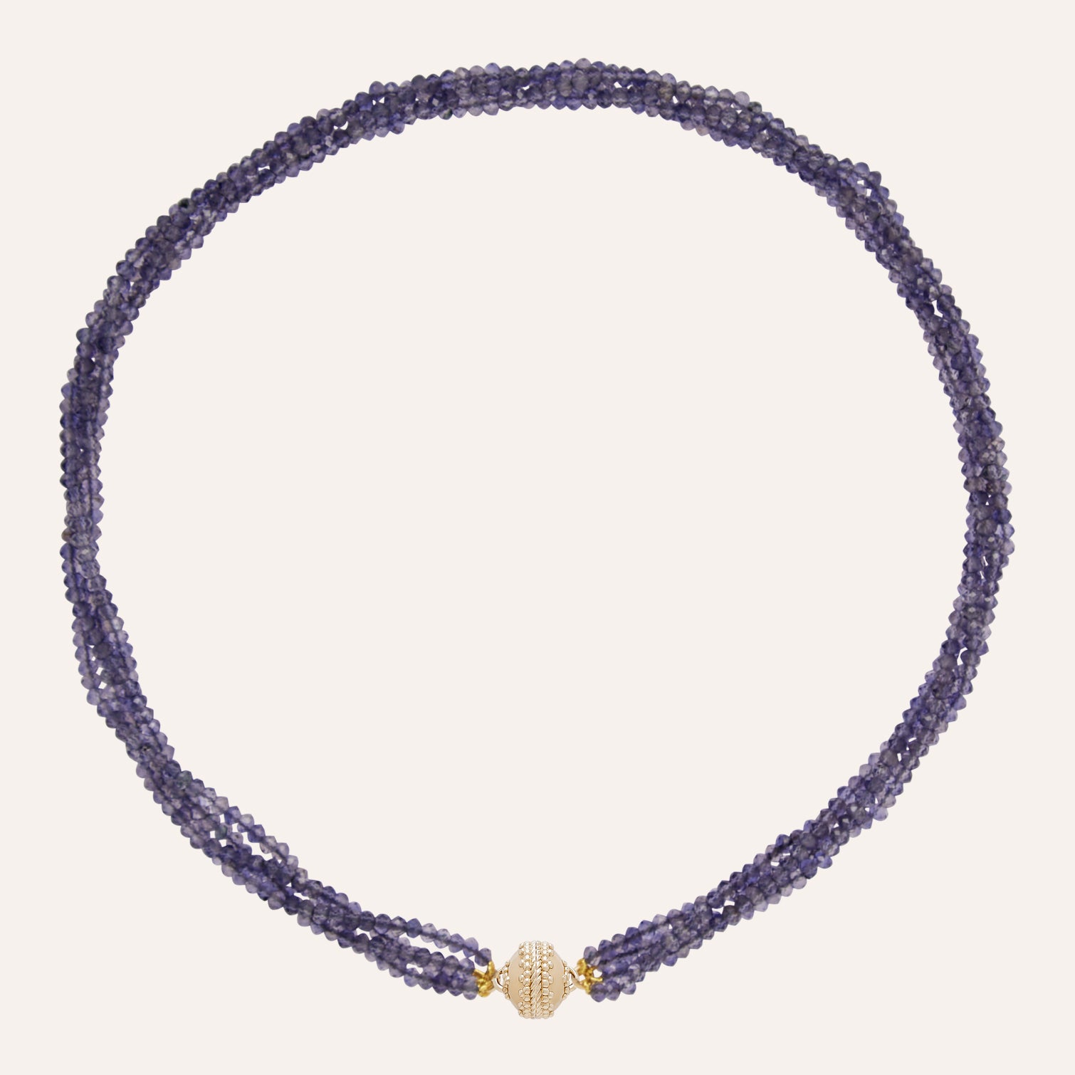 Michel 3mm Blue lolite Multi-Strand Mini Necklace