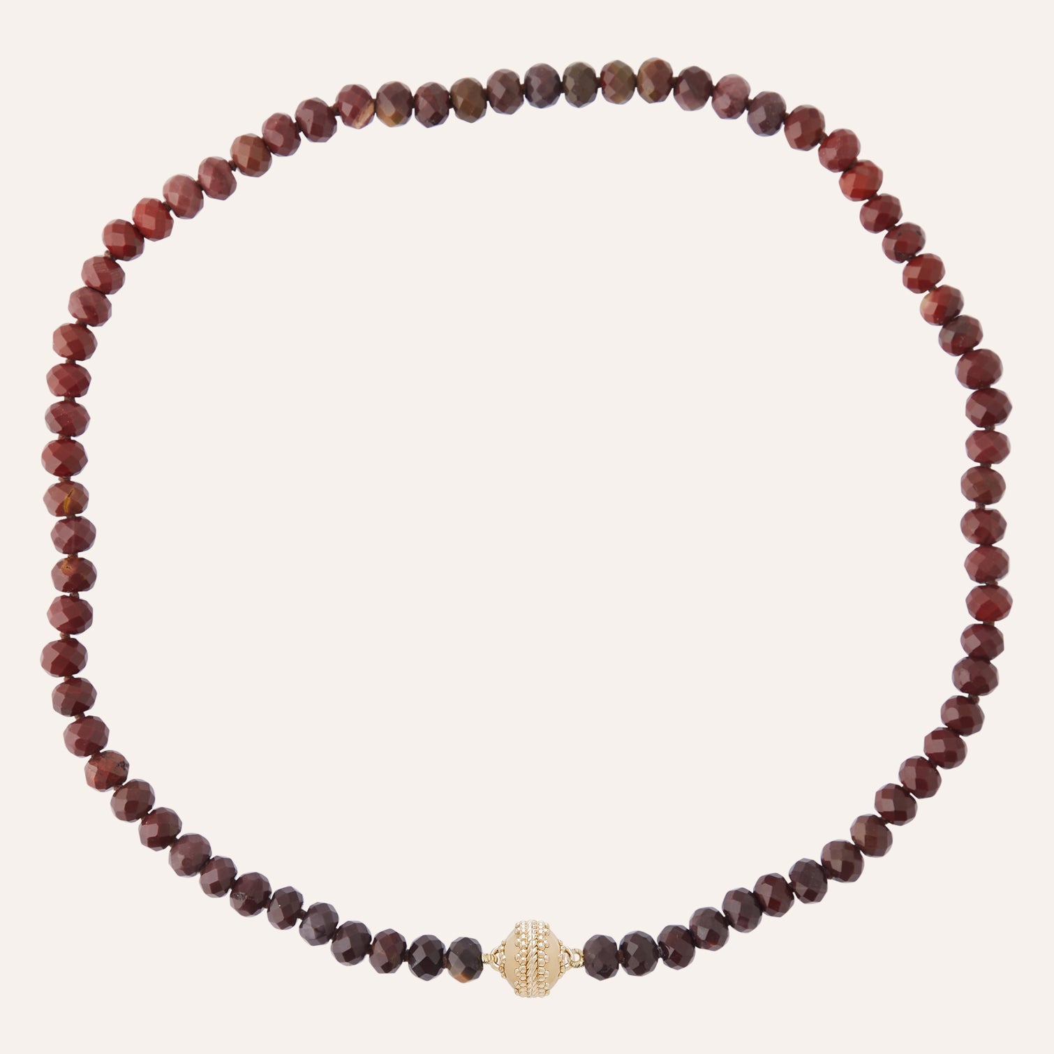 Rust Mookaite Jasper Mini Necklace