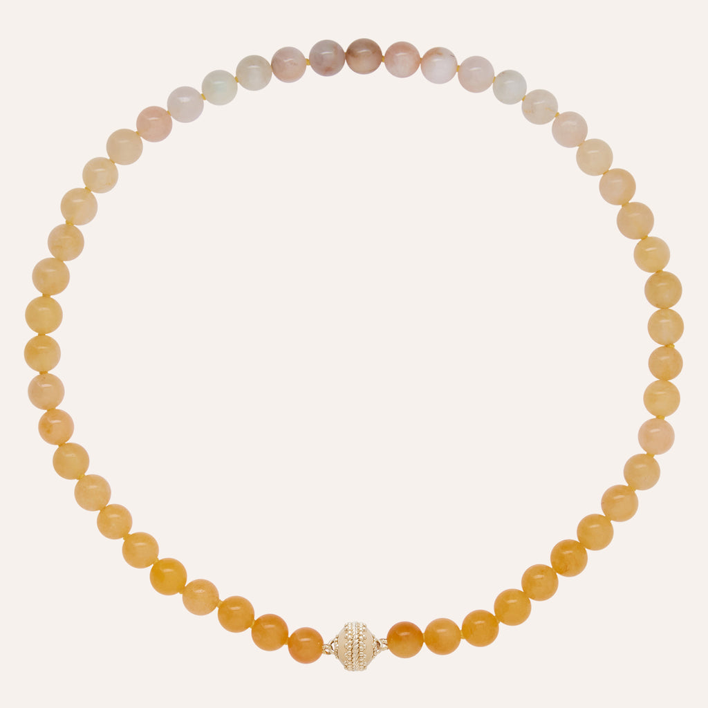 Victoire 8mm Yellow Aquamarine Mini Necklace