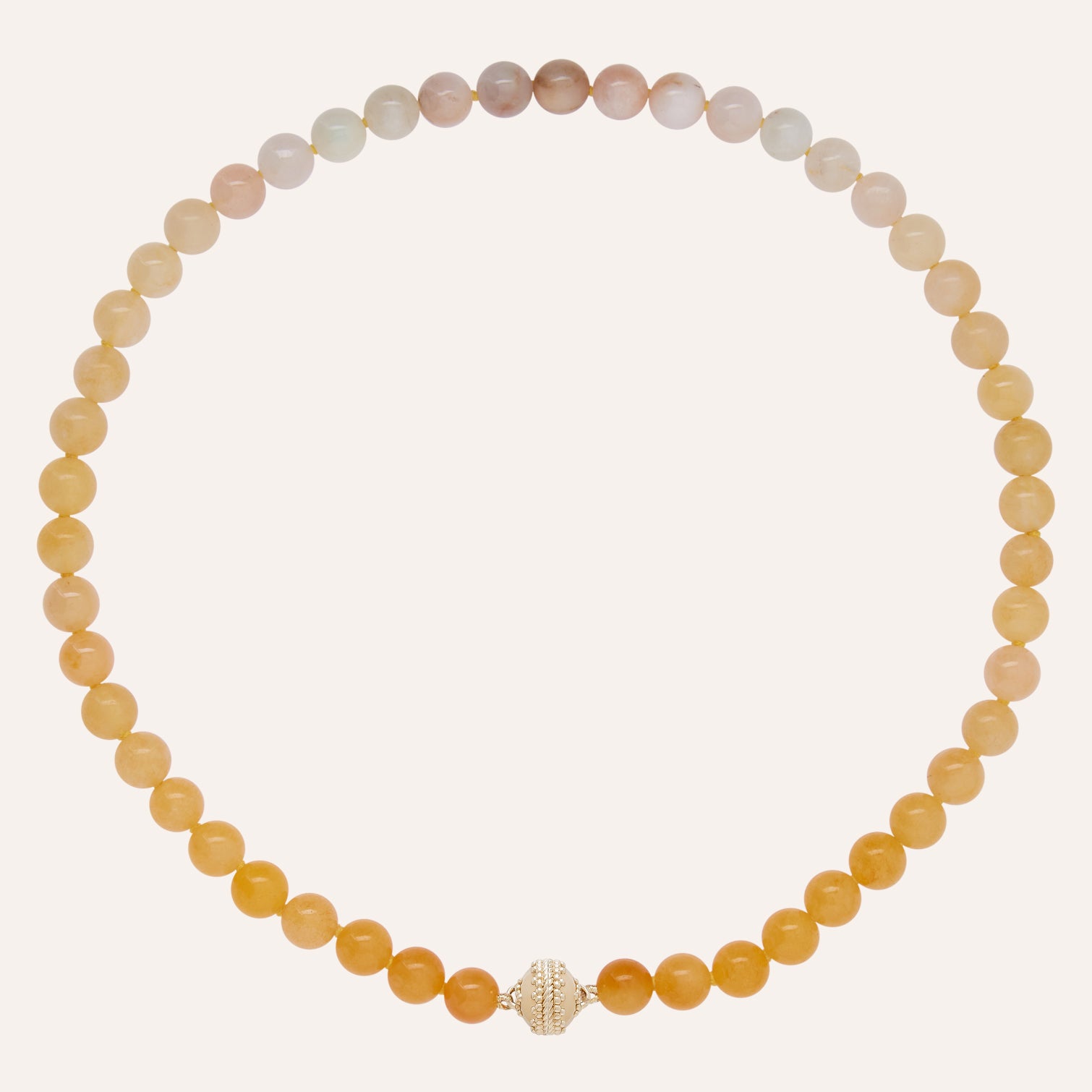 Victoire 8mm Yellow Aquamarine Mini Necklace