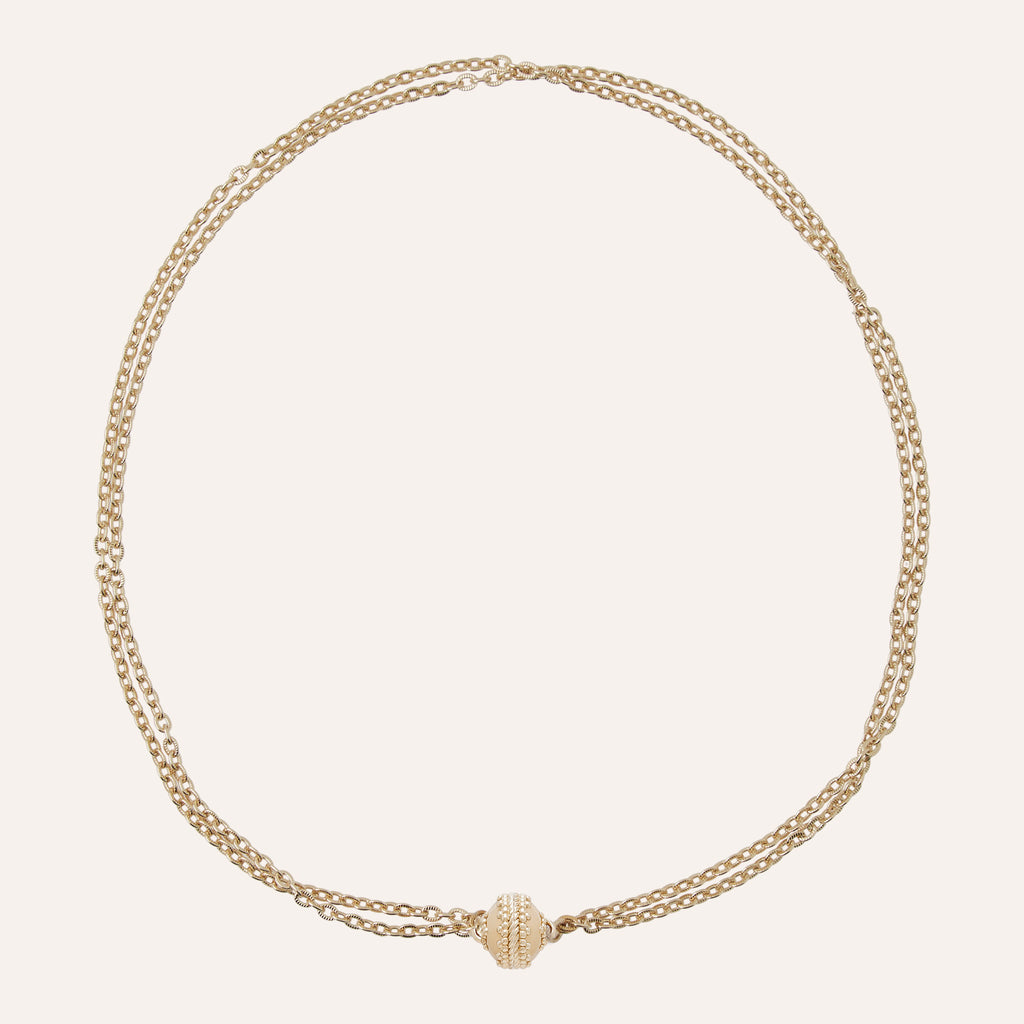 Belden Gold Double Strand Mini Necklace