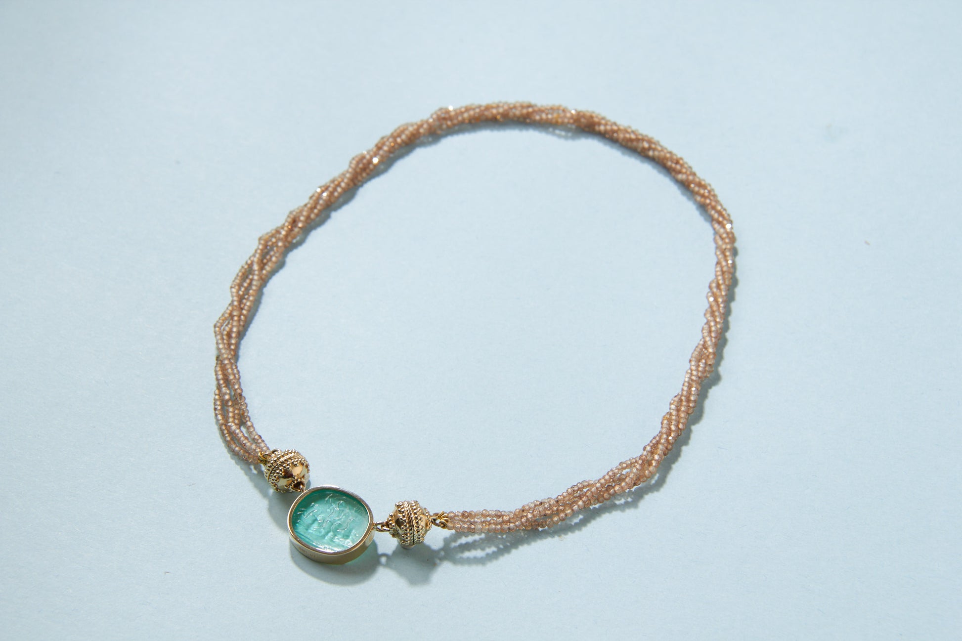 Michel Tan Zicron Multi-Strand Mini Necklace