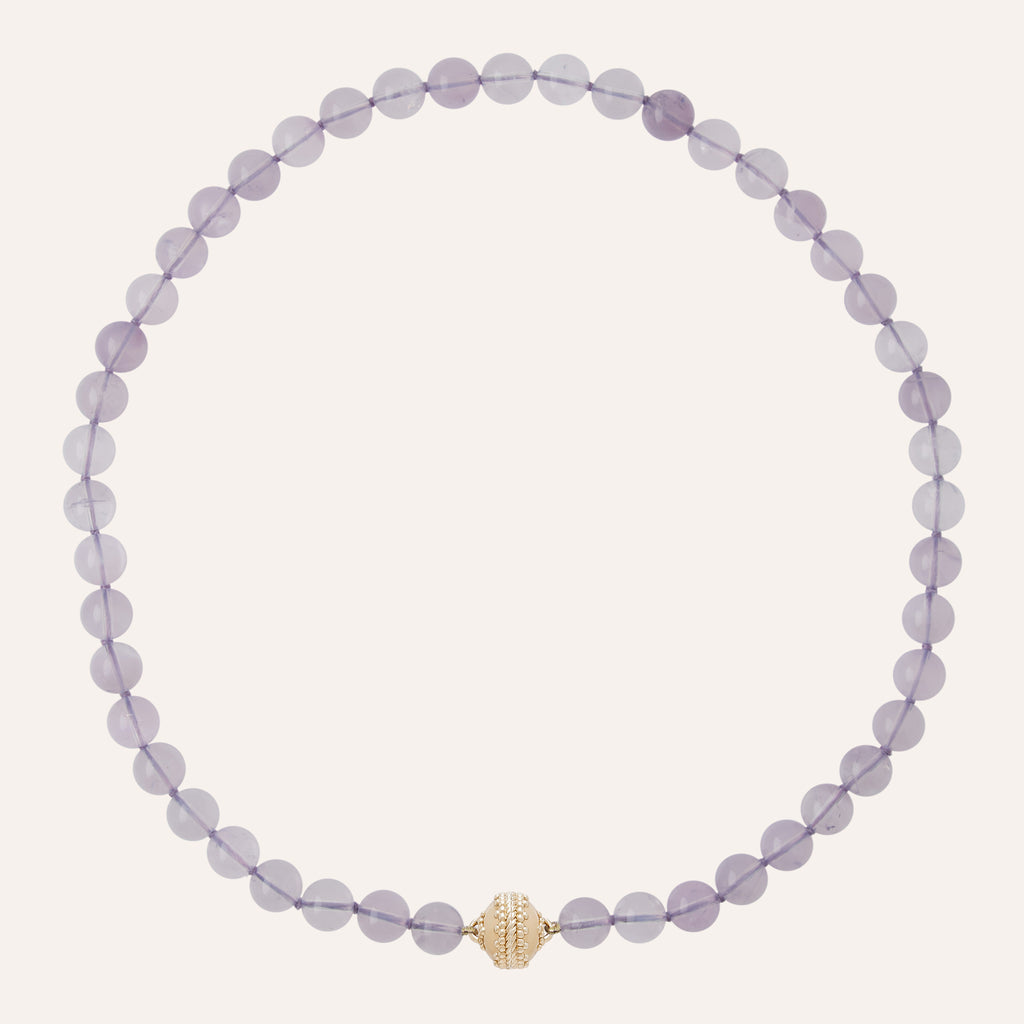 Victoire Purple Lavender Quartz Mini Necklace