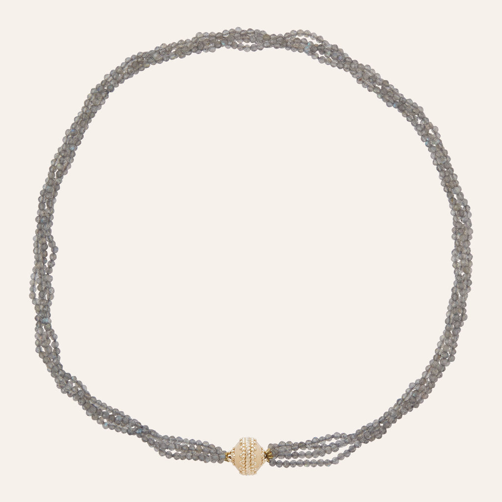 Michel 2mm Labradorite Multi-Strand Mini Necklace