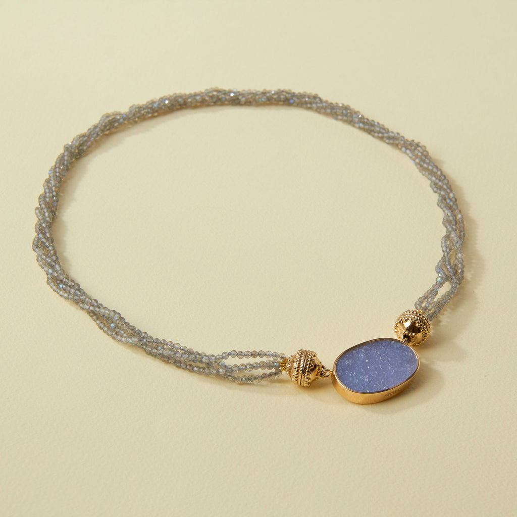 Michel 2mm Labradorite Multi-Strand Mini Necklace