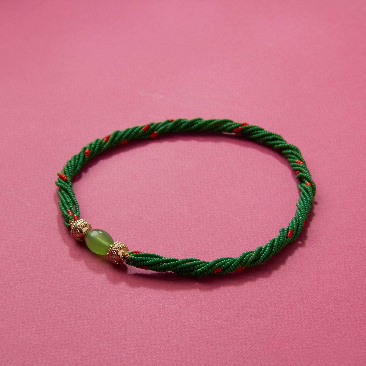 "Noelle" Ivory Coast Glass Multi-Strand Mini Necklace