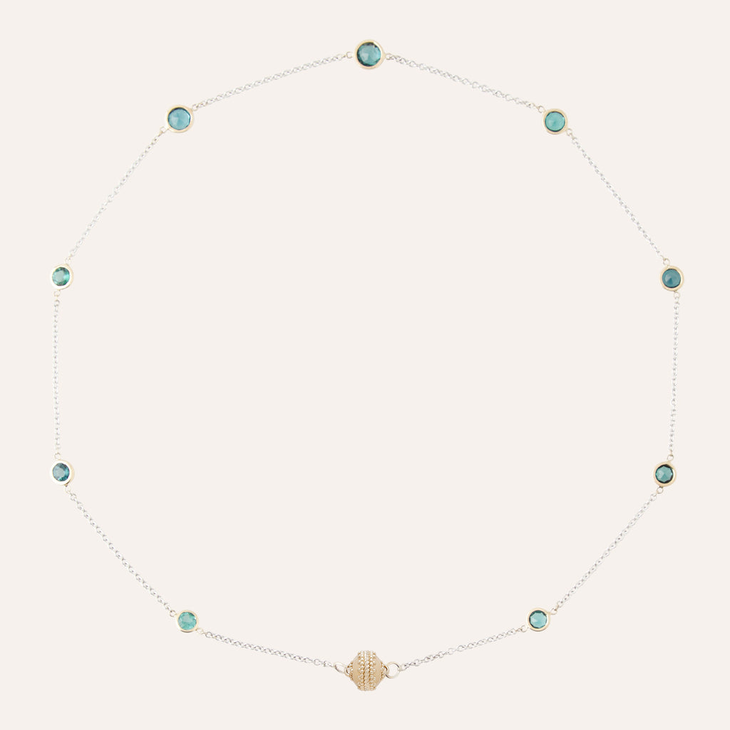 18K Micro Celestial Tourmaline Necklace