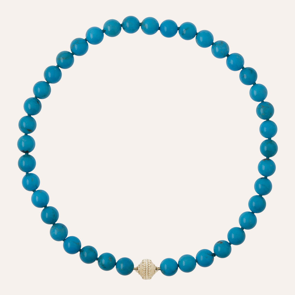 18K Victoire 10mm Sleeping Beauty Turquoise Mini Necklace