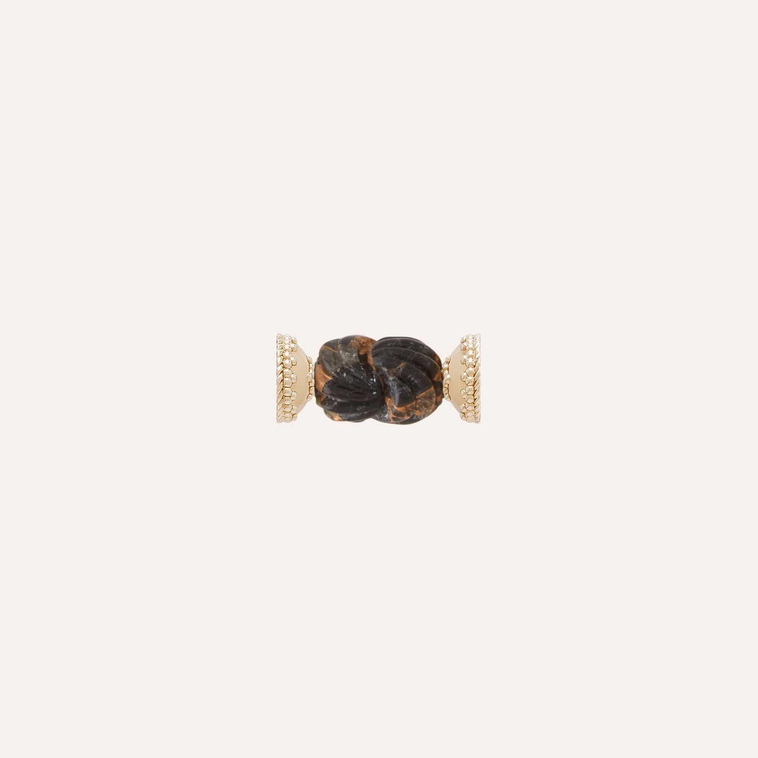 Micro Dalmatian Bronze Carved Knot Mini Centerpiece