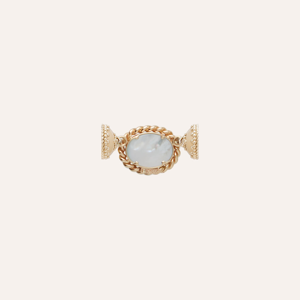 14K Sleeping Beauty Turquoise Mini Cabochon Centerpiece